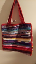 Rusty Two Faced Market Bag, 18 inches wide, 16 inches deep, unlined - $25.00