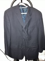 Joseph Feiss Blazer Black Coat Jacket 48R International Comfort Stretch Canada - £35.67 GBP