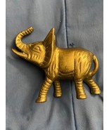 Vintage Brass Elephant Figure Figurine 4.5” X 4&quot; *Pre Owned/Nice Conditi... - €11,96 EUR