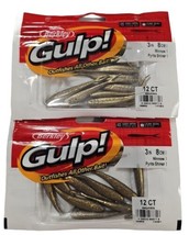 Lot of 2  Packs Berkley Gulp! Minnow Fishing Soft Bait, 3&quot; Pyrite Shiner - £13.18 GBP