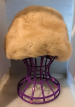 Vintage fur cossack hat women&#39;s L made in USA wardrobe - £15.66 GBP