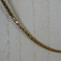 Gold Tone 17&quot;- 18&quot; Choker Chain Necklace Jewelry Women Unmarked Elegant - £7.67 GBP