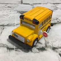 Kintoy Pull Back School Bus Toy Car Yellow 4” - $9.89