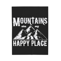 Cozy Mountains Velveteen Plush Blanket | Personalized Print | Mountains are My H - £21.22 GBP+