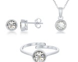 18 Women&#39;s Jewelry Set .925 Silver 379242 - $139.00