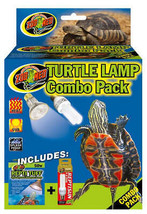 Zoo Med Turtle Lamp Combo Pack: 50W Turtle Tuff Halogen &amp; 13W ReptiSun 5.0 UVB M - £32.21 GBP