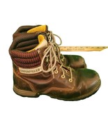 Caterpillar Womens Waterproof Leather Boots Steel Toe Hiking Boots Brown... - $34.24