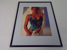 Rachel Hunter 1989 Swimsuit Framed 11x14 Photo Display  - £27.65 GBP
