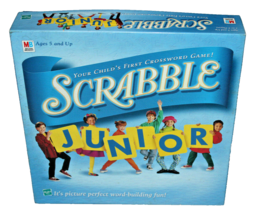 1999 Scrabble Junior Milton Bradley 04039 Ages 5+ 2-4 Players PRE-OWNED Complete - £11.15 GBP
