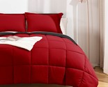 Red Twin Comforter Set - Lightweight Down Alternative Comforter With 1 P... - £51.34 GBP