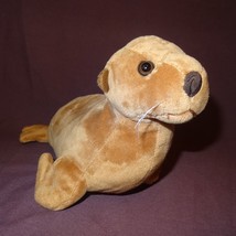 Seal Sea Lion Brown Petting Zoo Plush Stuffed Animal  12&quot; Toy 2011 - £11.78 GBP