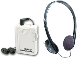Mighty Loud Ear 120Db Personal Sound Hearing Amplifier with Earphones - £76.07 GBP