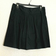 Banana Republic Womens Sz 8 Black Skirt Pleated Side Zip  - £10.96 GBP