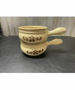 Pfaltzgraff Set of 2 Village Open Onion Soup Mugs USA Stonewear - €8,93 EUR