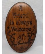 A Friend Is Always Welcome Wooden Birds On A Tree Fish Enterprises Hangi... - $317.90 MXN