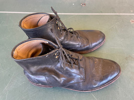 Vintage Frye Black Leather Boots Size 11.5 - £70.43 GBP