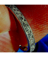 Earth mined Diamond Deco Wedding Band Vintage Eternity Anniversary Ring ... - $2,465.25