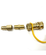 Propane Natural Gas Quick Connect Adapter Kit 3/8&quot; Male Pipe to 3/8&quot; Fem... - $281.22 MXN