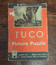 VTG Tuco Picture PUZZLE Over 200 Thick Pieces House Homestead Scene 12x1... - £14.34 GBP