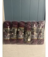 Vtg Prestige DuPont Burgandy 5530 Yarn 85g 3oz Skeins 6 Pack Bundle - $17.68