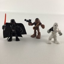 Playskool Galactic Heroes Star Wars Mini PVC 3&quot; Figures Darth Vader Chewbacca - £13.41 GBP