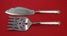 English Shell by Lunt Sterling Silver Fish Serving Set 2 Piece Custom Made HHWS - £103.69 GBP