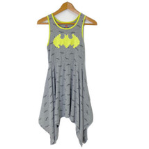 LEGO the Batman Girls Dress size Large 10/12 Sleeveless Bat Print Dress Gray - £21.75 GBP