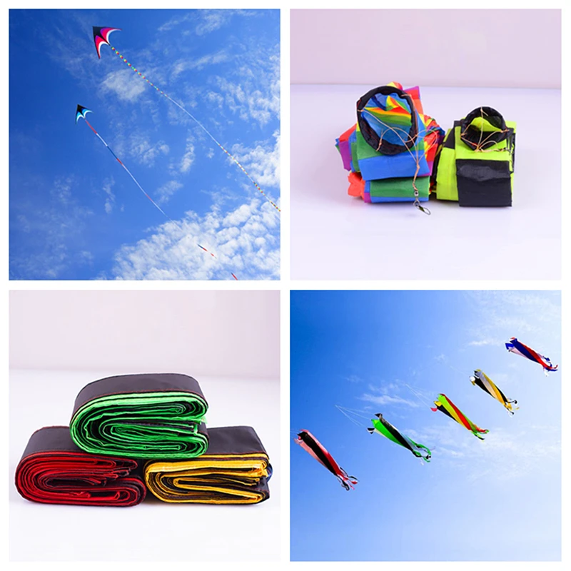 free shipping large kite tails 30m 15m 10m 3d kites windsocks kites accessories - £15.48 GBP+