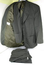 LANCIA Suit 3-Piece Set Blazer Vest Pants Dark Green Polyester Wool Size... - £31.54 GBP