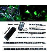 6Pc Green LED Motorcycle Chopper Frame Glow Lights Flexible Neon Strips ... - $182.52 MXN