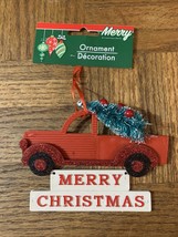 Merry Christmas Ornament Truck - £9.40 GBP