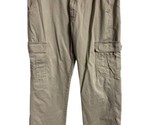 Wrangler Authentics Cargo Pants Mens Khaki 32 X 32 Trousers Slant Pockets - £11.17 GBP