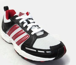Adidas Adirun 2 Us WHITE/BLACK/RED Running Shoes Sz 4.5Y(YOUTH) - £39.56 GBP