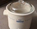 Vintage 1970s Rival Crock Pot Slow Cooker 3.5 qt Blue And White Model 31... - $49.49
