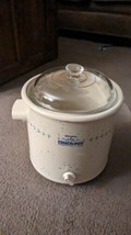 Vintage 1970s Rival Crock Pot Slow Cooker 3.5 qt Blue And White Model 3100/2 - £38.65 GBP