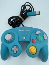Nintendo Gamecube Emerald Blue Controller official authentic DOL-003 wir... - $50.59