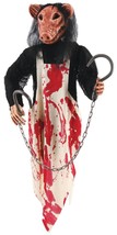 Butcher Pig Prop Decor Hanging 36&quot; Scary Creepy Halloween Haunted House FW91179 - £47.44 GBP