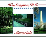 Multiview Monuments and Memorials Washington DC  UNP Chrome Postcard I13 - $2.92