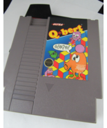 EARLY Nintendo NES Q*BERT qbert (3 SCREW) 1985 Cartridge vintage TESTED ... - £20.88 GBP