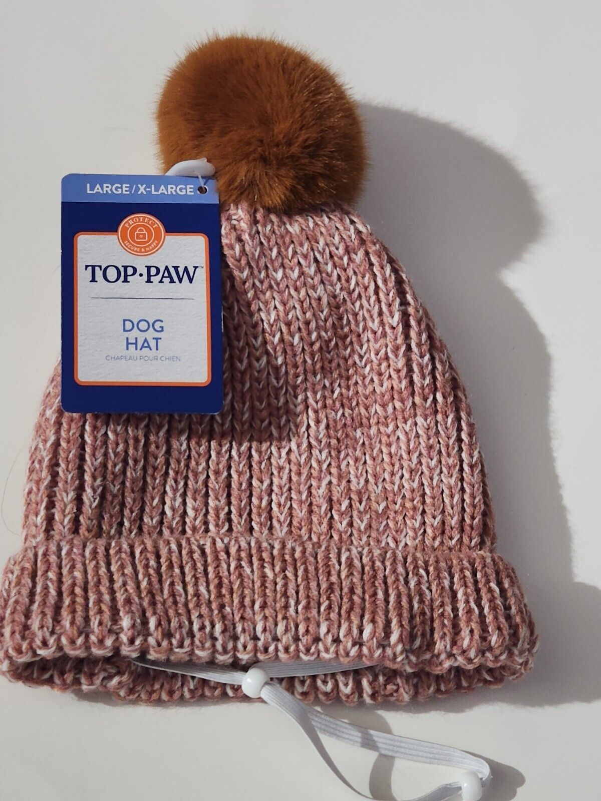 Primary image for Top Paw Pink Pom Beanie Dog Hat Size Large/X-Large