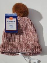 Top Paw Pink Pom Beanie Dog Hat Size Large/X-Large - $9.88