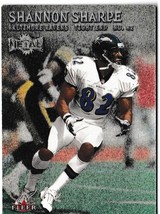 2000 Fleer Metal Shannon Sharpe Football Trading Card #36 Baltimore Ravens - £1.57 GBP