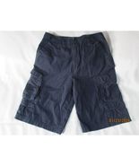 Urban Pipeline Girls Cargo Shorts Navy Blue Size 16 Cotton Flat Front - $14.26