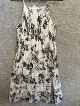 Altard State White Floral Tube Top Spaghetti Strap Lace Maxi Dress Size Medium - $20.99