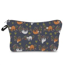 Jomtokoy Women Cosmetic Bag Sloth pattern Digital Printing Toiletry bag For Trav - $9.64