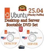 Ubuntu 25.04 Bootable DVD Set – Desktop &amp; Server Edition - Same Day Ship... - €7,62 EUR