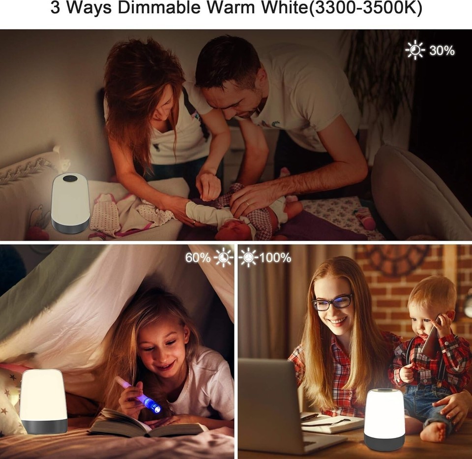 Dimmable Night Light with Sunrise Alarm and Snooze Timer for Children's Bedrooms Item image 7