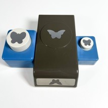 Lot Of 3 Craft Punches Stampin Up! &amp; Carl Butterflies Sizes 2”, 1”, 3/4” - $16.82