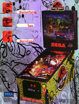 Jurassic Park The Lost World Pinball FLYER Original NOS 1997 Promo Artwork Sheet - £10.17 GBP