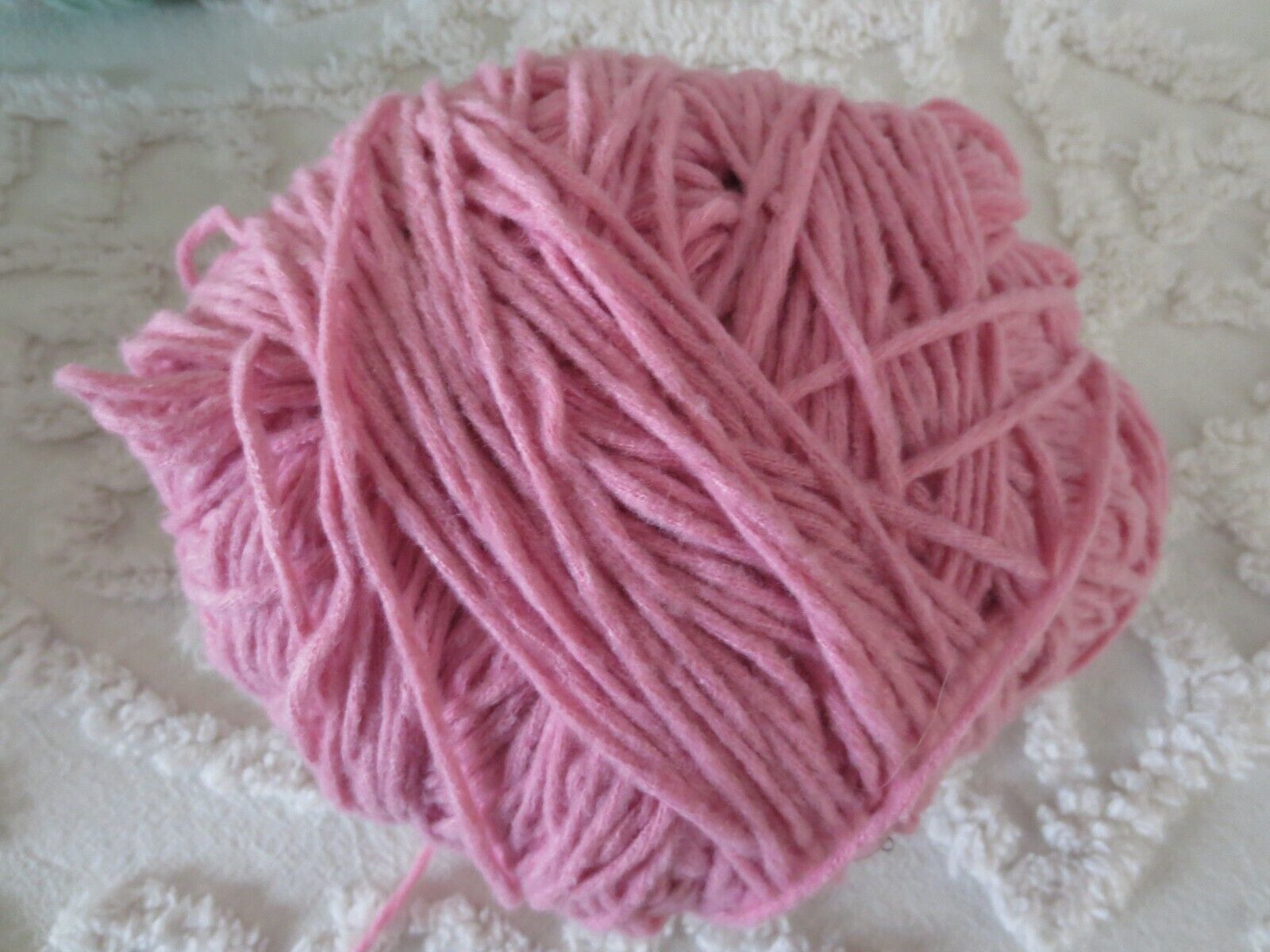 5.3 oz. Ball Loops & Threads ECO-BRIGHTS Recycled Polyester PINK Bulky 5 YARN - £3.18 GBP
